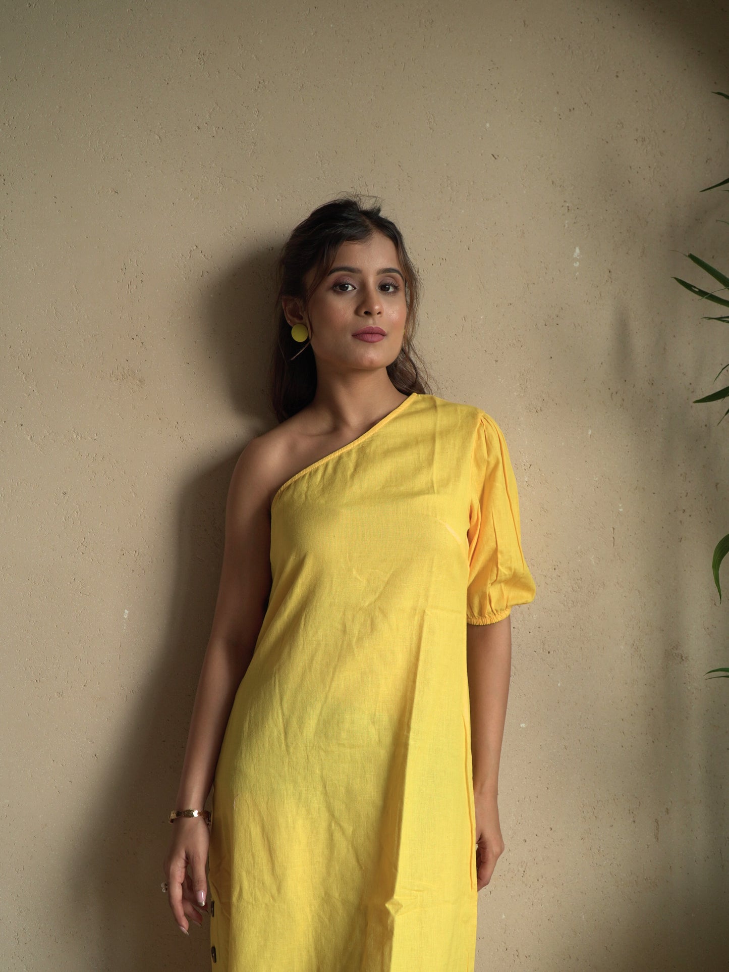 Sunbeam One-Shoulder Dress